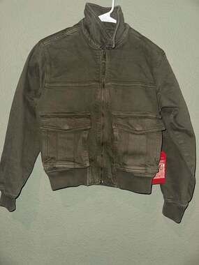 Lucky Legend American Mfg. Co. Limited Edition Olive Green Canvas Bomber Jacket